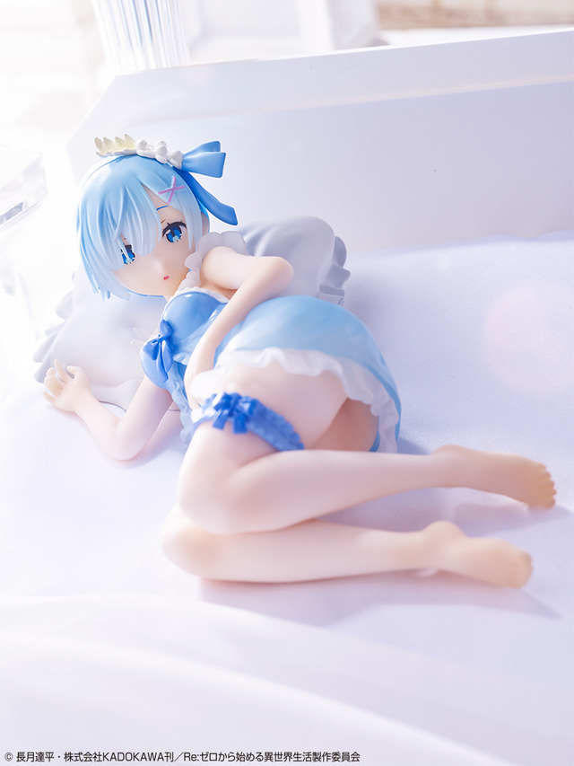 ラストワン賞：レム フィギュア～おめざめver.～(C) 長月達平・株式会社KADOKAWA刊／Re:ゼロから始める異世界生活製作委員会