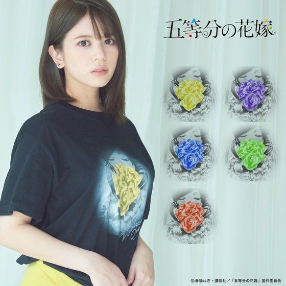 「五等分の花嫁×HTML ZERO3 Bouquet S/S Tee」4,620円（税込）（C）春場ねぎ・講談社／「五等分の花嫁∬」製作委員会