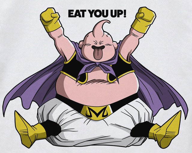 「魔人ブウ Tシャツ たべちゃおVer.」2,900円（税別）（C）バードスタジオ／集英社・東映アニメーション