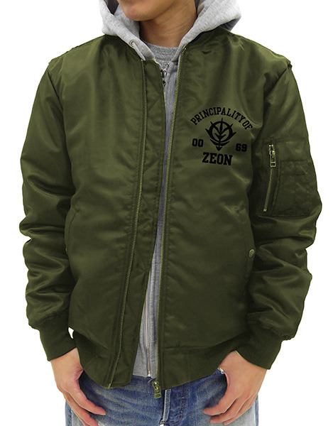 「ジオン軍 MA-1ジャケット MOSS」12,000円（税別）（C）創通・サンライズ