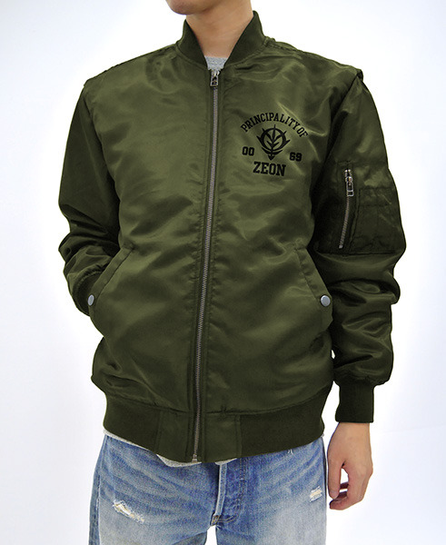 「ジオン軍 MA-1ジャケット MOSS」12,000円（税別）（C）創通・サンライズ