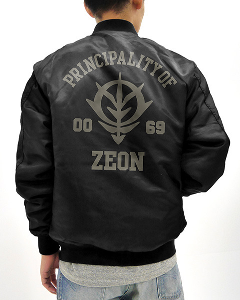 「ジオン軍 MA-1ジャケット BLACK」12,000円（税別）（C）創通・サンライズ