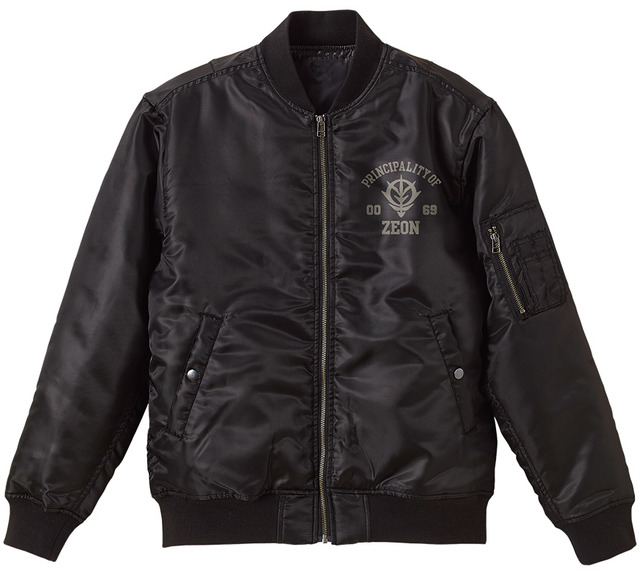 「ジオン軍 MA-1ジャケット BLACK」12,000円（税別）（C）創通・サンライズ