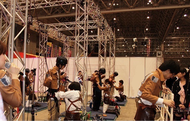 ニコニコ超会議に立体機動が登場！　進撃ブースで訓練兵団入団試験、立体機動装置を体験