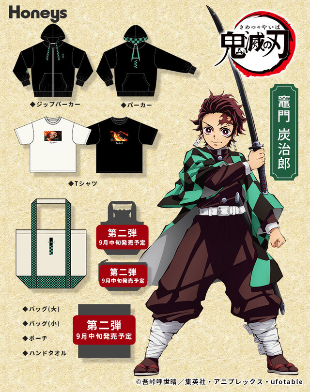 竈門炭治郎・ラインナップ（C）吾峠呼世晴／集英社・アニプレックス・ufotable