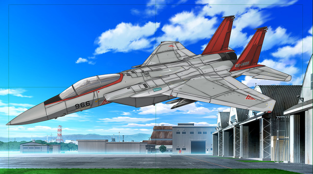 『戦翼のシグルドリーヴァ』シールド隊ジェット機：F-15J（C）戦翼倶楽部／909整備補給隊