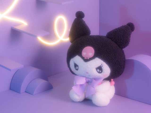 「とっても大きなBIGぬいぐるみクロミ」（C） 1976, 1989, 1996, 2001, 2005, 2020 SANRIO CO., LTD.