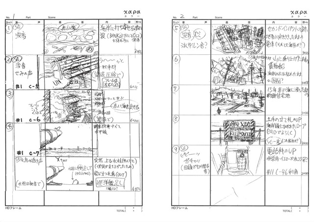 「ヱヴァンゲリヲン新劇場版：序 画コンテ集」2,500円（C）カラー