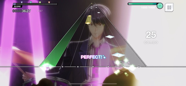 「アルゴナビス from BanG Dream! AAside」ライブパートプレイ （C）ARGONAVIS Project. （C）DeNA Co., Ltd. All rights reserved. （C）bushiroad All Rights Reserved.