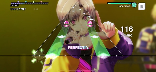 「アルゴナビス from BanG Dream! AAside」ライブパートプレイ （C）ARGONAVIS Project. （C）DeNA Co., Ltd. All rights reserved. （C）bushiroad All Rights Reserved.