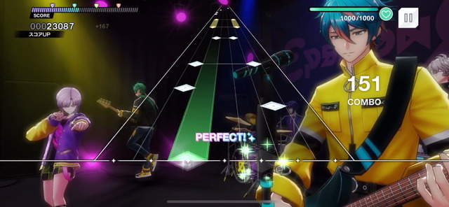 「アルゴナビス from BanG Dream! AAside」ライブパートプレイ （C）ARGONAVIS Project. （C）DeNA Co., Ltd. All rights reserved. （C）bushiroad All Rights Reserved.