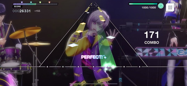 「アルゴナビス from BanG Dream! AAside」ライブパートプレイ （C）ARGONAVIS Project. （C）DeNA Co., Ltd. All rights reserved. （C）bushiroad All Rights Reserved.