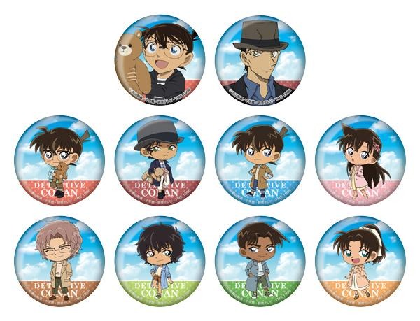 「名探偵コナン セガ限定プライズキャンペーン」缶バッジB（C）青山剛昌／小学館・読売テレビ・TMS 1996 （C）SEGA