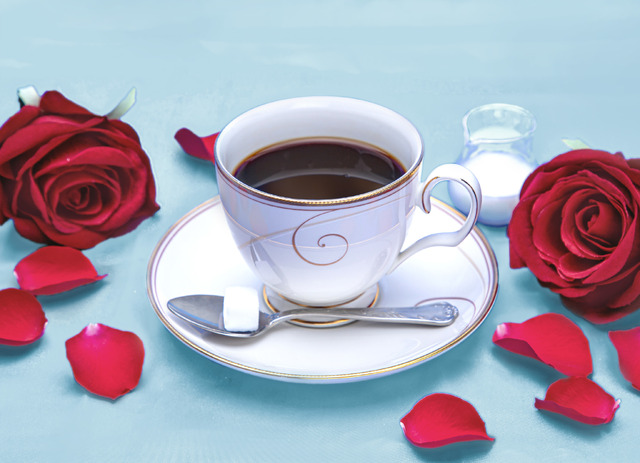 「跡部景吾カフェ～It`s Party Time!～」ホットコーヒー（C）許斐 剛／集英社・ＮＡＳ・新テニスの王子様プロジェクト