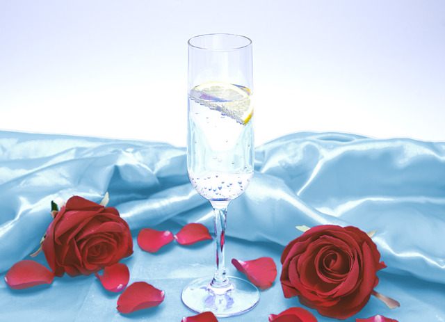 「跡部景吾カフェ～It`s Party Time!～」跡部様と祝杯!シャンパン風レモンソーダ（ノンアルコール）（C）許斐 剛／集英社・ＮＡＳ・新テニスの王子様プロジェクト