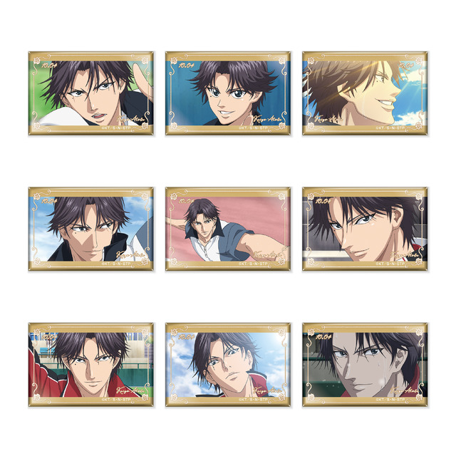 「跡部景吾カフェ～It`s Party Time!～」メモリアルスクエアバッジ（ランダム9種）（C）許斐 剛／集英社・ＮＡＳ・新テニスの王子様プロジェクト