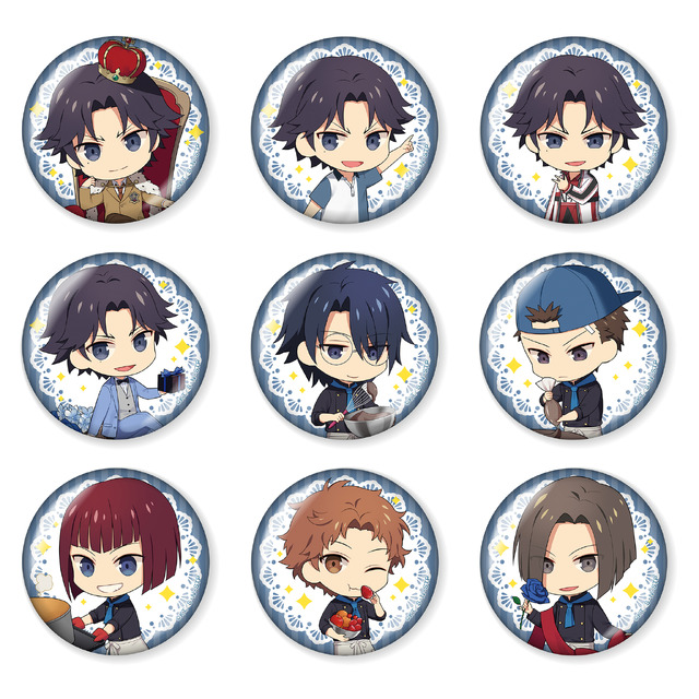 「跡部景吾カフェ～It`s Party Time!～」缶バッジ（ランダム9種）（C）許斐 剛／集英社・ＮＡＳ・新テニスの王子様プロジェクト