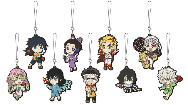 「一番くじ 鬼滅の刃 ～参～」F賞：ラバーストラップ～柱ver.～(C)吾峠呼世晴／集英社・アニプレックス・ufotable