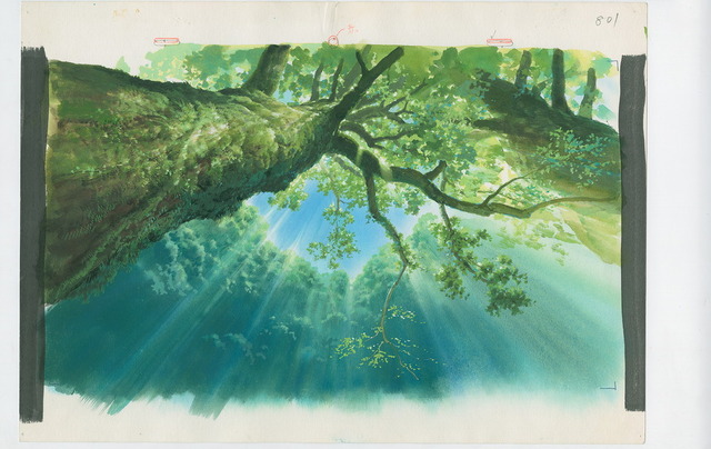 『もののけ姫』(1997)背景画（C）1997 Studio Ghibli・ND