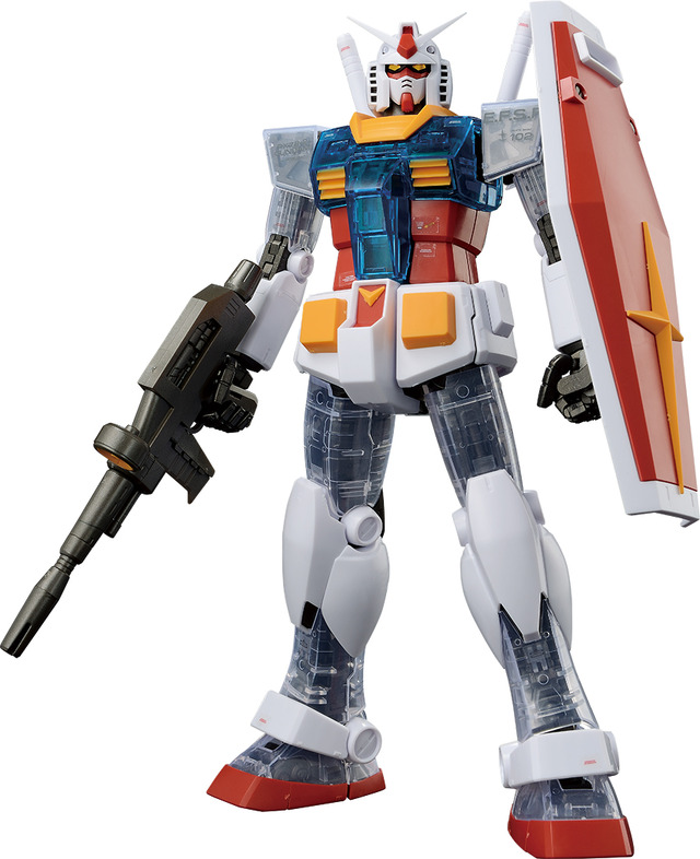 B賞：マスターグレード RX‐78‐2 ガンダムVer.2.0 ソリッドクリアスタンダード 1回790円（税込）（C）創通・サンライズ