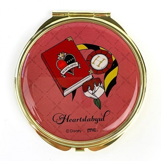 「ディズニー ツイステッドワンダーランド コンパクトミラー　ハーツラビュル寮」（C）マリモクラフト（C）Disney