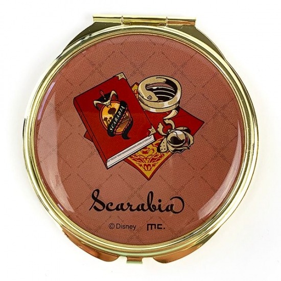 「ディズニー ツイステッドワンダーランド コンパクトミラー　スカラビア寮 」（C）マリモクラフト（C）Disney