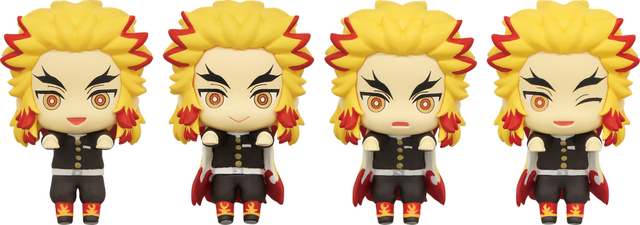 「『鬼滅の刃』弐ノ章-戯典-（にのしょう ぎてん）」鬼滅の刃 ちょこっとひっかけフィギュアぷち～煉獄さんがいっぱい～／全4種（C）吾峠呼世晴／集英社・アニプレックス・ufotable