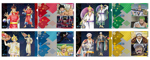 「ONE PIECE ワノ国祭り クリアファイルセット」880円（税込）（C）尾田栄一郎／集英社・フジテレビ・東映アニメーション
