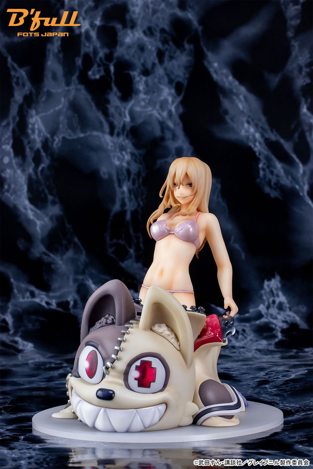 「グレイプニル『青木紅愛＆加賀谷修一』1/7スケール 塗装済み完成品フィギュア」19,000円（税抜）（C）武田すん・講談社／グレイプニル製作委員会