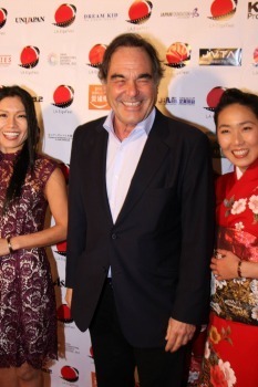 映画祭に駆け付けたオリバー・ストーン監督