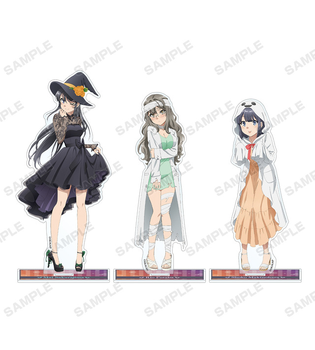 描き下ろしイラスト ハロウィンver. BIGアクリルスタンド (全3種)（C）2018 鴨志田 一／ＫＡＤＯＫＡＷＡ　アスキー・メディアワークス／青ブタ Project