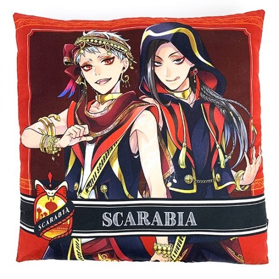 「ディズニー ツイステッドワンダーランド クッション　スカラビア」1,738円（税込）（C）Disney