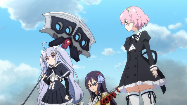 TVアニメ『アサルトリリィ BOUQUET』第3話「ワスレナグサ」先行カット（C）AZONE INTERNATIONAL・acus/アサルトリリィプロジェクト （C）Pokelabo, Inc. （C）bushiroad （C）Tokyo Broadcasting System Television, Inc. （C）SHAFT