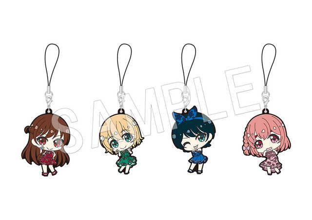 彼女、 お借りします　ラバーストラップセット ドレスver.（4個セット）2,700円（税別）（C）宮島礼吏・講談社／「彼女、 お借りします」製作委員会