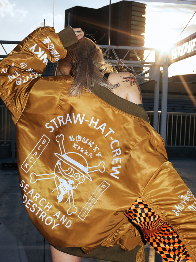 「MA-1（Black Weirdos）」76,000 円（税抜）（C）尾田栄一郎／集英社　（C）尾田栄一郎／集英社・フジテレビ・東映アニメーション