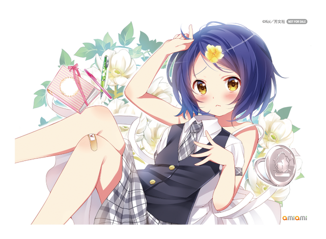 「Cafe du Soleil」「Cafe de Etoile」あみあみ限定特典「B5イラストカード2枚セット」（C）Koi／芳文社