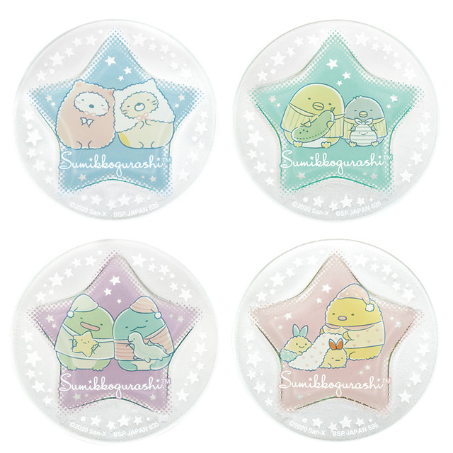 「F賞：お星さまガラスプレート」1回 650円（税込）（C）2020 San-X Co., Ltd. All Rights Reserved.