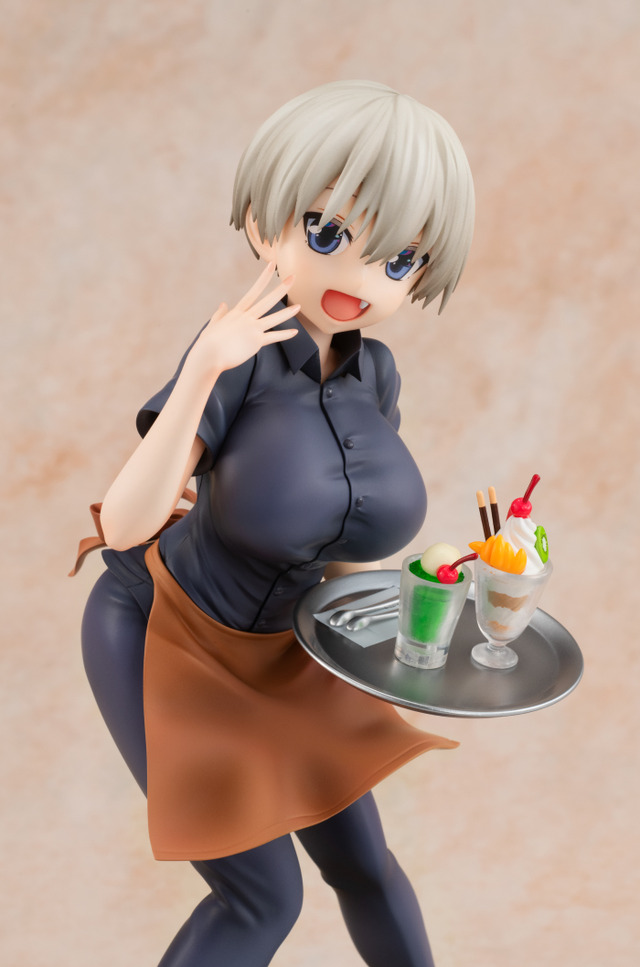 「『宇崎ちゃんは遊びたい！』 宇崎花 原作版 喫茶アジアVer.1/7スケールフィギュア」通常版/16,800円（税別）、KADOKAWAスペシャルセット/17,890円（税別）（C）2020 丈／KADOKAWA／宇崎ちゃん製作委員会