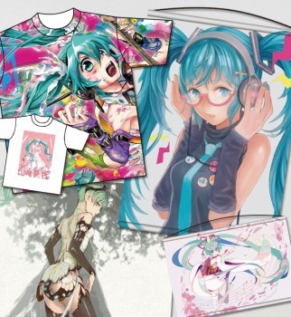 TOM参加クリエイター作品の初音ミク公式グッズ