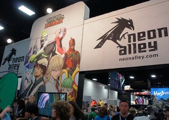 コミコンのVIZ Mediaのブース。