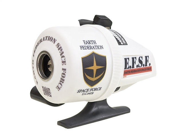 「スピンキャストリール 機動戦士ガンダム / 地球連邦軍」7,800円（税別）（C）創通・サンライズ