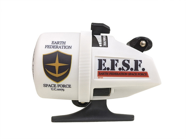 「スピンキャストリール 機動戦士ガンダム / 地球連邦軍」7,800円（税別）（C）創通・サンライズ