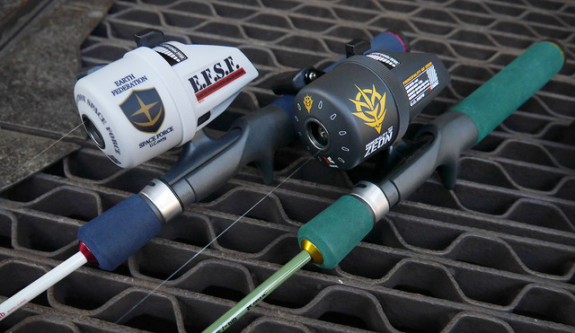 『機動戦士ガンダム』釣り具 使用イメージ（C）創通・サンライズ