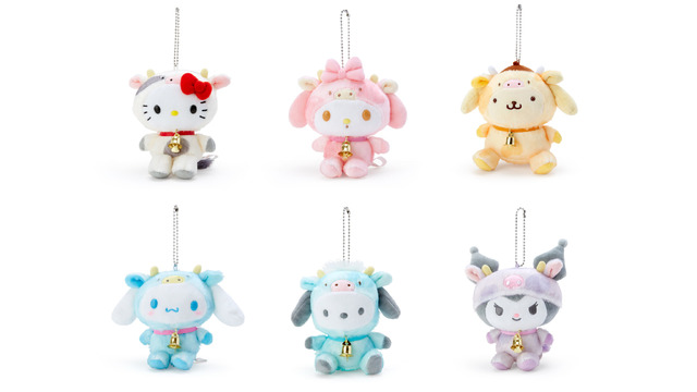 干支マスコットホルダー（全6種）各1,760円（C）’76, ’85, ’89, ’93, ’96, ’01, ’05, ‘20 SANRIO 著作（株）サンリオ