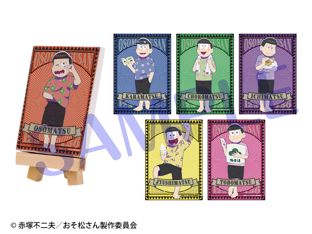 ミニキャンバス全6種 各800円(税抜)(C) 赤塚不二夫／おそ松さん製作委員会