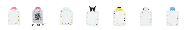 「アクリルキーホルダーカバー3枚入り（全6種）」各605円（税込）（C）’76,’79,’89,’96,’01,’05,’20 SANRIO 著作（株）サンリオ