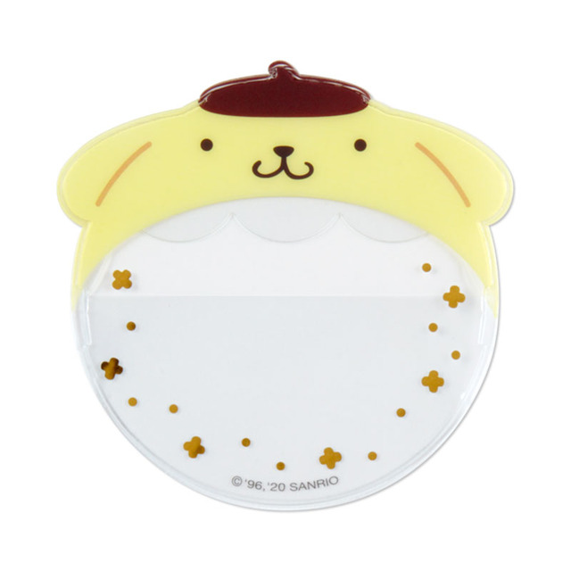 「缶バッジカバー3枚入り（全6種）」ポムポムプリン・605円（税込）（C）’76,’79,’89,’96,’01,’05,’20 SANRIO 著作（株）サンリオ