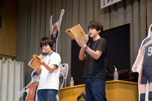 会場は体育館　アニメ「ハイキュー!!」トークイベント烏野高校排球部体験入部会開催