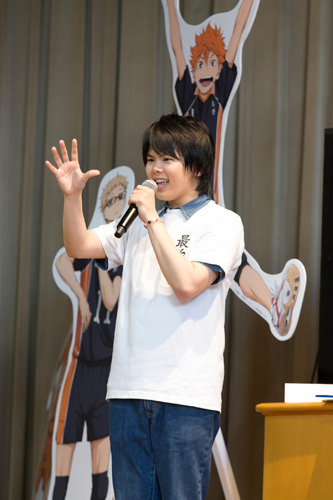 会場は体育館　アニメ「ハイキュー!!」トークイベント烏野高校排球部体験入部会開催