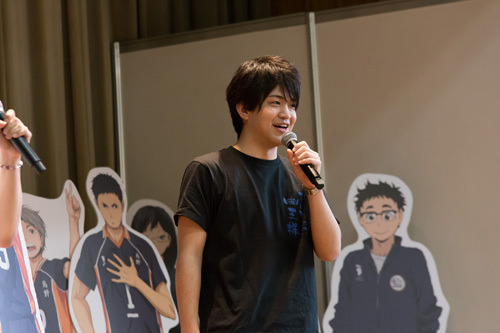 会場は体育館　アニメ「ハイキュー!!」トークイベント烏野高校排球部体験入部会開催